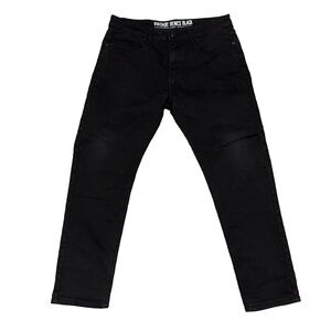 Vintage Genes Black Slim Fit Black Multi Blend Jeans Women Size W34 L30